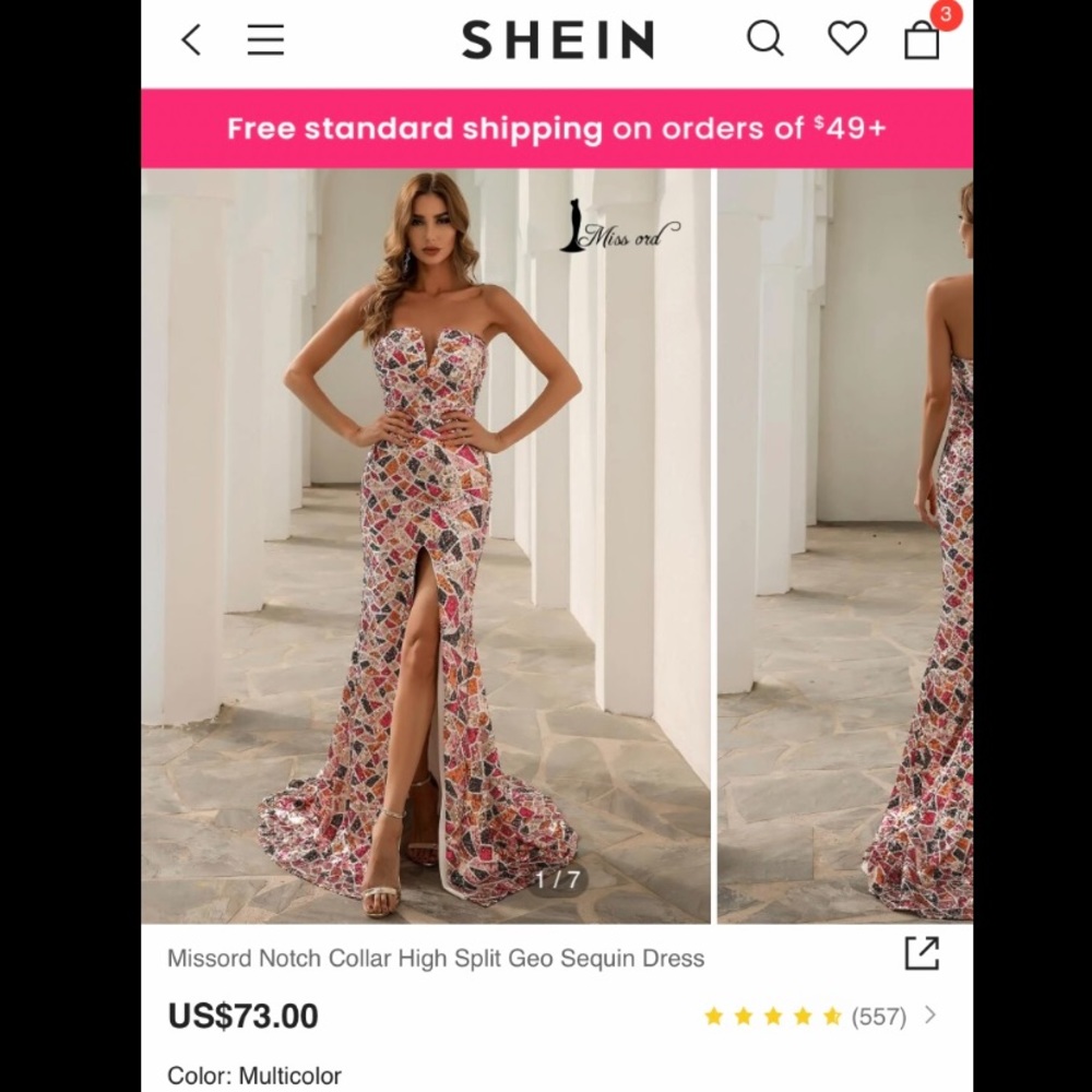 Missord Geo Sequin Dress